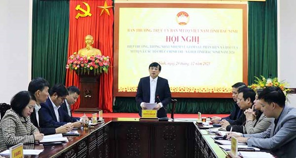 Bắc Ninh: Hiệp thương, thống nhất nhiệm vụ giám sát và phản biện xã hội của MTTQ và các tổ chức chính trị - xã hội tỉnh năm 2024