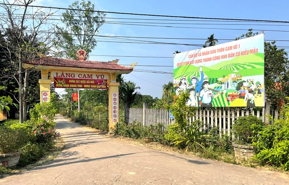 Xã Cam Thủy hoàn thành xây dựng nông thôn mới nâng cao