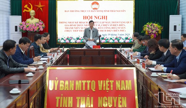 Thái Nguyên: Tổ chức gặp mặt, tri ân thân nhân liệt sĩ và chiến sĩ Điện Biên vào cuối tháng 4 năm 2024