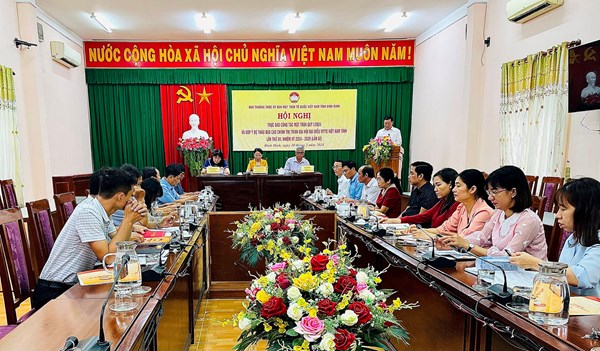 Bình Định: Tổ chức Hội nghị góp ý dự thảo Báo cáo Đại hội Đại biểu MTTQ Việt Nam tỉnh lần thứ XII