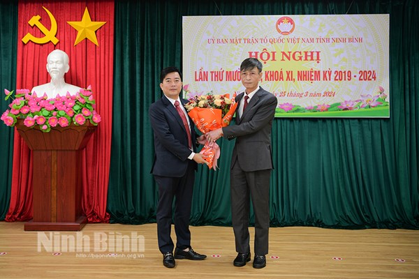 Ủy ban MTTQ Việt Nam tỉnh Ninh Bình có tân Phó Chủ tịch