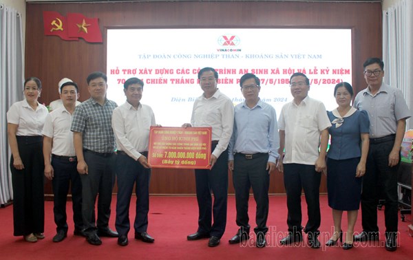 Điện Biên: Tiếp nhận 7 tỷ đồng hỗ trợ từ Tập đoàn Công nghiệp Than - Khoáng sản Việt Nam