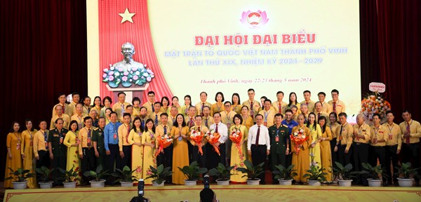 Nghệ An: Đại hội đại biểu MTTQ TP Vinh khóa XIX (nhiệm kỳ 2024-2029)