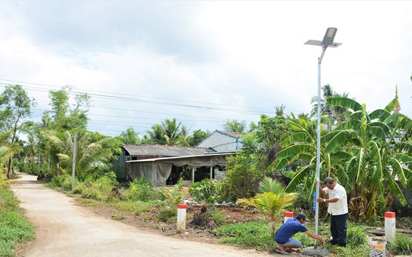 Nhiều công trình, phần việc chào mừng đại hội Mặt trận Tổ quốc huyện Trần Đề 