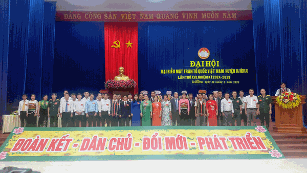 Kon Tum: Đại hội đại biểu Mặt trận Tổ quốc Việt Nam huyện Ia H’Drai lần thứ XVI, nhiệm kỳ 2024-2029