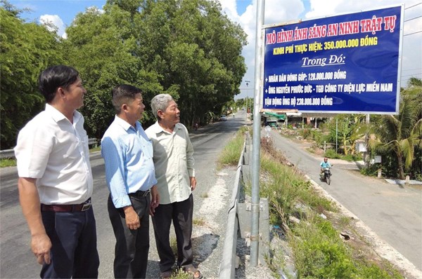 Tân Thạnh (Long An) - Nhiều công trình, phần việc ý nghĩa chào mừng đại hội MTTQ các cấp