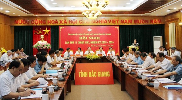 Hội nghị Ủy ban MTTQ tỉnh Bắc Giang lần thứ 11 (khóa XIV) nhiệm kỳ 2019-2024