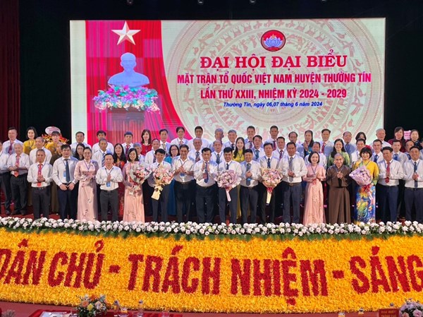 TP Hà Nội: Đại hội đại biểu  MTTQ Việt Nam huyện Thường Tín lần thứ XXIII, nhiệm kỳ 2024 - 2029.