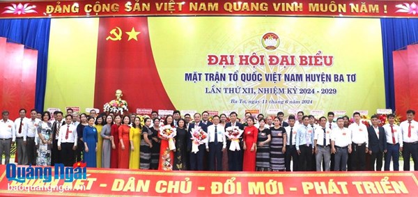 Quảng Ngãi: Đại hội đại biểu MTTQ Việt Nam huyện Ba Tơ lần thứ XII