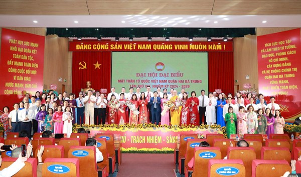 Thành phố Hà Nội: Đại hội đại biểu MTTQ Việt Nam quận Hai Bà Trưng lần thứ XVI, nhiệm kỳ 2024-2029