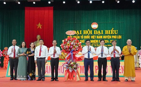 Thừa Thiên Huế: Đại hội đại biểu Mặt trận Tổ quốc Việt Nam huyện Phú Lộc lần thứ XII, nhiệm kỳ 2024 - 2029