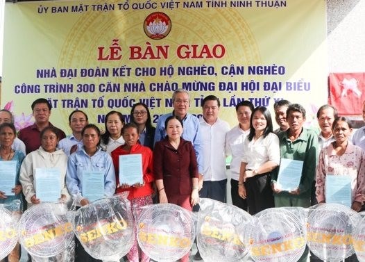Ninh Thuận: Bàn giao nhà Đại đoàn kết chào mừng Đại hội MTTQ Việt Nam tỉnh lần thứ XI