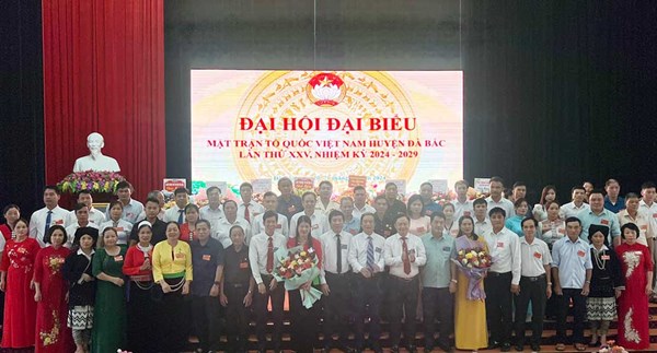 Hòa Bình: Đại hội đại biểu Mặt trận Tổ quốc huyện Đà Bắc nhiệm kỳ 2024 - 2029