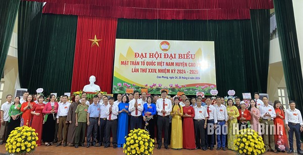 Hòa Bình: Đại hội đại biểu Mặt trận Tổ quốc huyện Cao Phong nhiệm kỳ 2024 – 2029