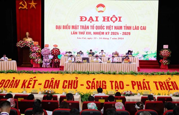 Đại hội đại biểu MTTQ Việt Nam tỉnh Lào Cai lần thứ XVI, nhiệm kỳ 2024 - 2029 