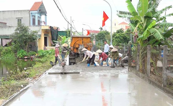 Mặt trận Tổ quốc Xuân Trường vận động nhân dân xây dựng nông thôn mới nâng cao, kiểu mẫu