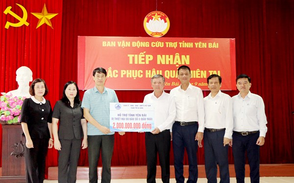 Thành phố Đà Nẵng hỗ trợ tỉnh Yên Bái 2 tỷ đồng khắc phục hậu quả bão số 3