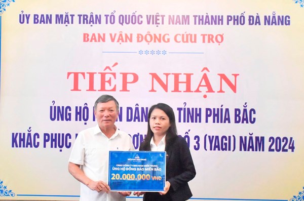 Đà Nẵng: Tiếp nhận trên 5 tỷ đồng ủng hộ đồng bào bị thiệt hại do bão