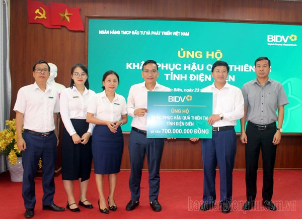 Điện Biên: Tiếp nhận 700 triệu đồng ủng hộ khắc phục hậu quả thiên tai