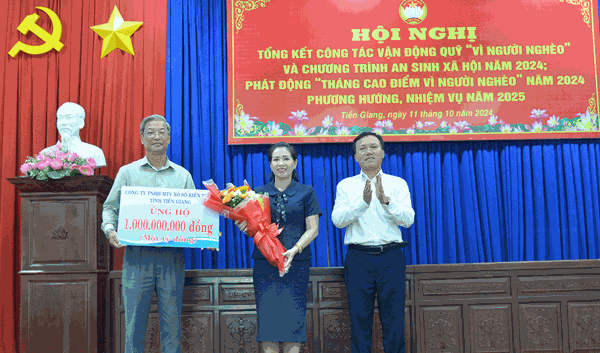 Tiền Giang: Tổng kết công tác vận động Quỹ “Vì người nghèo” và các chương trình an sinh xã hội năm 2024