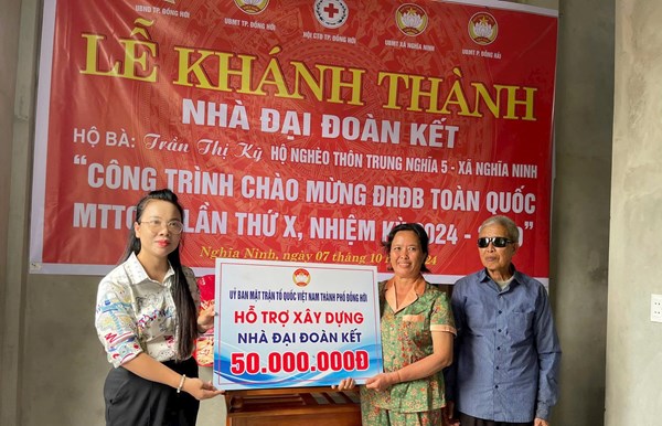 Quảng Bình: Hỗ trợ xây dựng 160 nhà Đại đoàn kết cho hộ nghèo