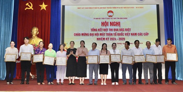 Bình Dương: 849 công trình, phần việc chào mừng Đại hội MTTQ các cấp nhiệm kỳ 2024-2029