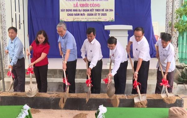 Ninh Thuận: Khởi công xây dựng 5 căn nhà Đại Đàn Kết theo đề án 384