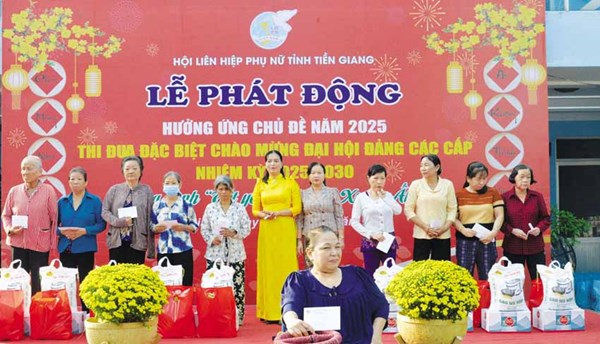 Tiền Giang: Cùng chung tay chăm lo Tết cho người nghèo