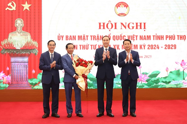 Hội nghị Ủy ban MTTQ tỉnh Phú Thọ lần thứ Tư, khóa XV, nhiệm kỳ 2024-2029