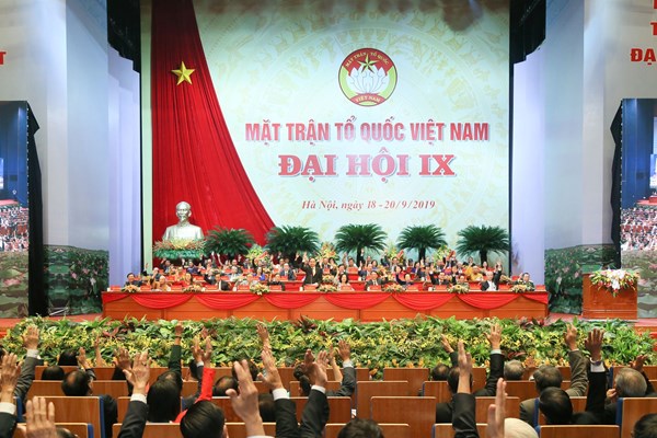 Danh sách Đoàn Chủ tịch UBTƯ MTTQ Việt Nam khóa IX, nhiệm kỳ 2019 - 2024