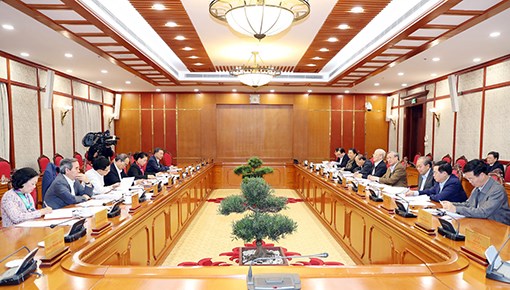 Tổng Bí thư, Chủ tịch Nước Nguyễn Phú Trọng chủ trì họp Bộ Chính trị