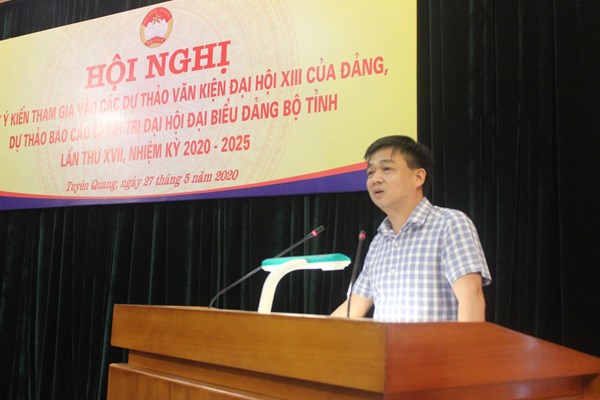 MTTQ tỉnh Tuyên Quang tổ chức lấy ý kiến tham gia vào dự thảo các văn kiện đại hội Đảng