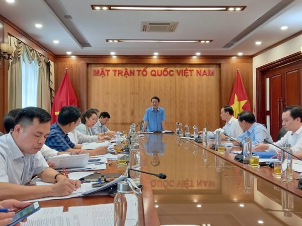 Chuẩn bị cho Đại hội Thi đua yêu nước của MTTQ Việt Nam 