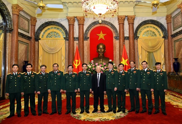 Tổng Bí thư, Chủ tịch nước Nguyễn Phú Trọng trao quyết định thăng quân hàm 2 Thượng tướngTổng Bí thư, Chủ tịch nước Nguyễn Phú Trọng trao quyết định thăng quân hàm 2 Thượng tướng