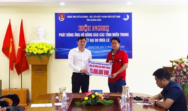 Thanh niên Quảng Ninh phát động ủng hộ đồng bào miền Trung 