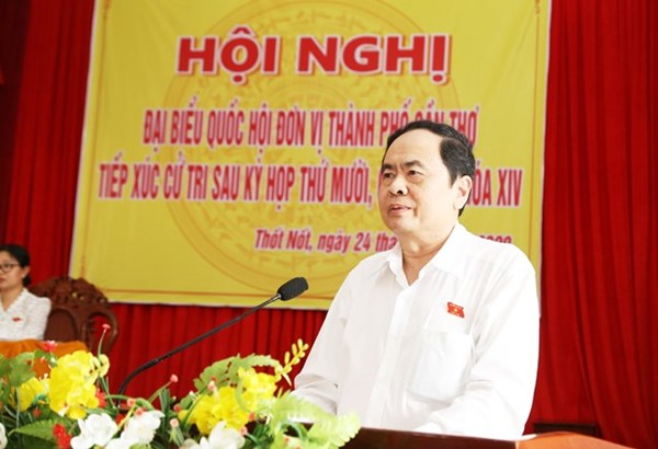 Chủ tịch Trần Thanh Mẫn tiếp xúc cử tri tại TP Cần Thơ