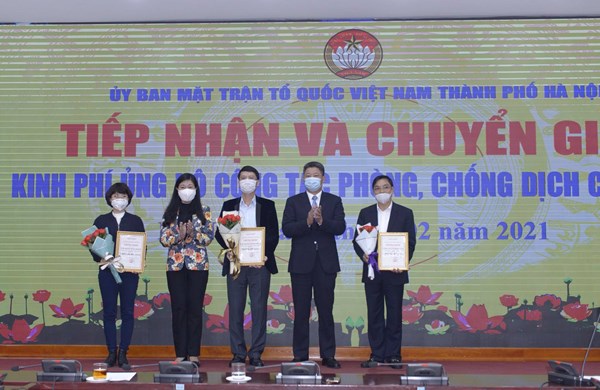 Ủy ban MTTQ thành phố Hà Nội: Tiếp nhận gần 3 tỷ đồng ủng hộ phòng dịch Covid - 19