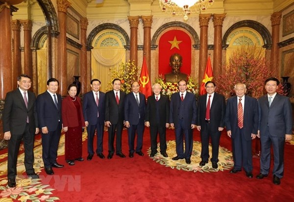 Tổng Bí thư, Chủ tịch nước Nguyễn Phú Trọng chúc Tết các đồng chí lãnh đạo, nguyên lãnh đạo Đảng, Nhà nước