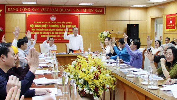 Bắc Giang, Đồng Nai tổ chức Hội nghị hiệp thương lần thứ hai