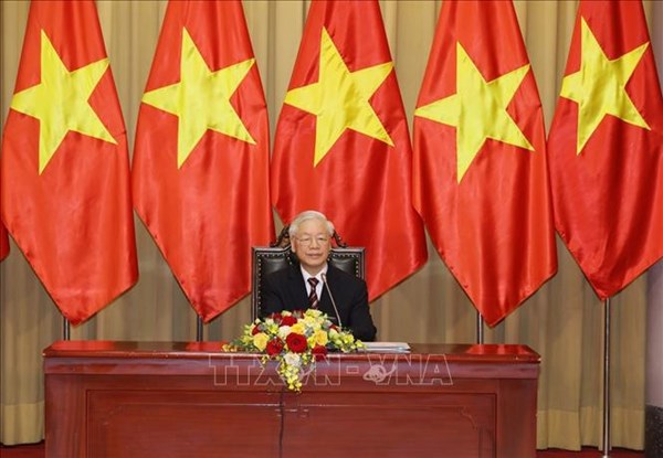 Tổng Bí thư, Chủ tịch nước Nguyễn Phú Trọng tiếp các Đại sứ đến trình Quốc thư
