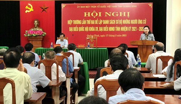Quảng Bình: 10 người ứng cử đại biểu Quốc hội khoá XV và 89 người ứng cử đại biểu HĐND tỉnh