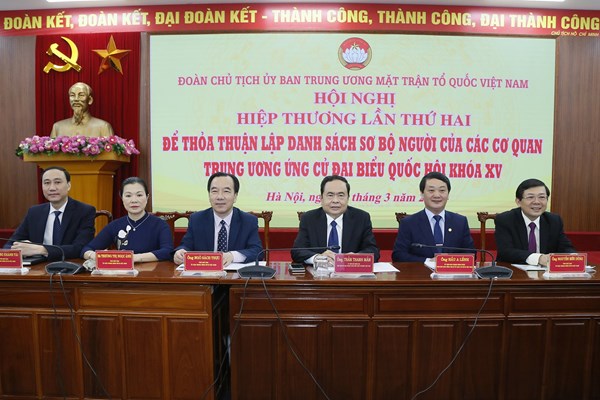 Đoàn Chủ tịch UBTƯ MTTQ Việt Nam tổ chức Hội nghị Hiệp thương lần thứ hai