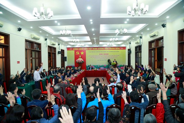 Hà Nội: Cử tri phường Quán Thánh đặt niềm tin vào những người được giới thiệu ứng cử đại biểu Quốc hội khóa XV