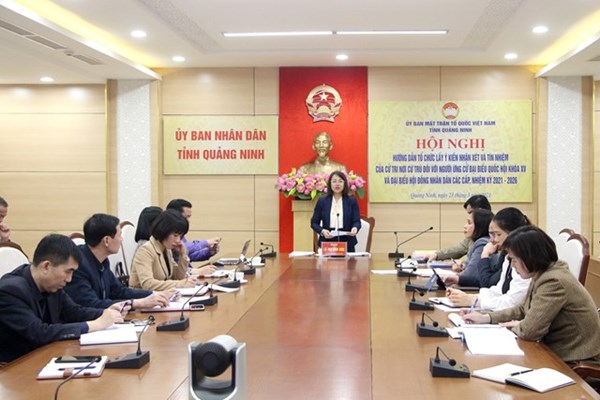 Quảng Ninh: Hướng dẫn lấy ý kiến cử tri nơi cư trú đối với người ứng cử 