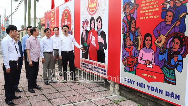 Nam Định: Đẩy mạnh tuyên truyền về bầu cử 