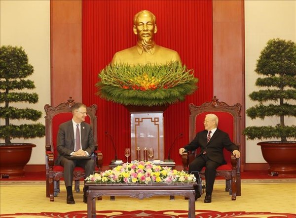 Tổng Bí thư Nguyễn Phú Trọng tiếp Đại sứ Hoa Kỳ
