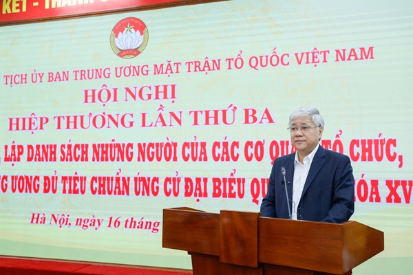 Chủ tịch UBTƯ MTTQ Việt Nam Đỗ Văn Chiến ứng cử đại biểu Quốc hội tại Nghệ An 