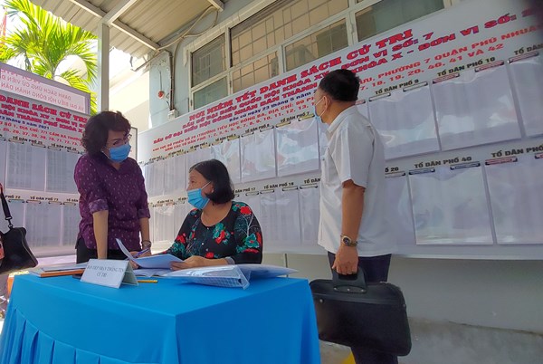 TP Hồ Chí Minh: Tập trung nguồn lực đảm bảo an toàn phòng chống dịch tại các điểm bầu cử 
