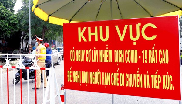 Cách ly y tế ổ dịch tại xã Hiệp Thuận, huyện Phúc Thọ (Hà Nội)