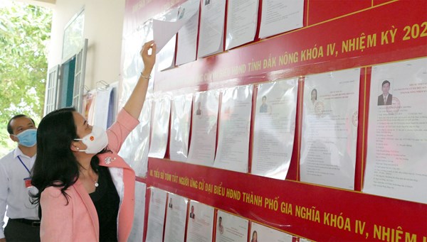 Hội Đồng bầu cử Quốc gia kiểm tra công tác bầu cử tại tỉnh Đắk Nông, Đắk Lắk và Lai Châu